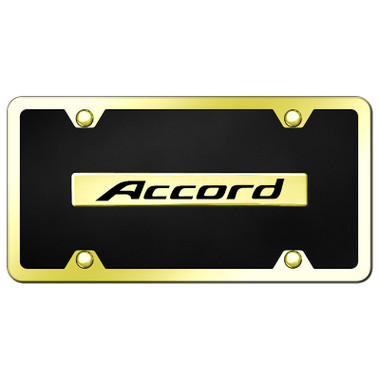 Au-TOMOTIVE GOLD | License Plate Covers and Frames | Honda Accord | AUGD5953