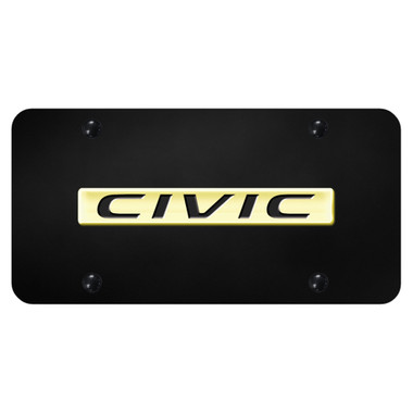 Au-TOMOTIVE GOLD | License Plate Covers and Frames | Honda Civic | AUGD5957
