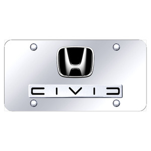 Au-TOMOTIVE GOLD | License Plate Covers and Frames | Honda Civic | AUGD5966
