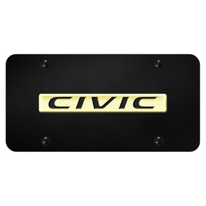 Au-TOMOTIVE GOLD | License Plate Covers and Frames | Honda Civic | AUGD5984