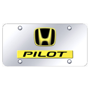 Au-TOMOTIVE GOLD | License Plate Covers and Frames | Honda Pilot | AUGD5999