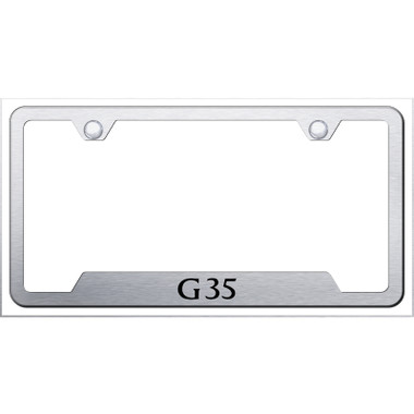 Au-TOMOTIVE GOLD | License Plate Covers and Frames | Infiniti G | AUGD6221