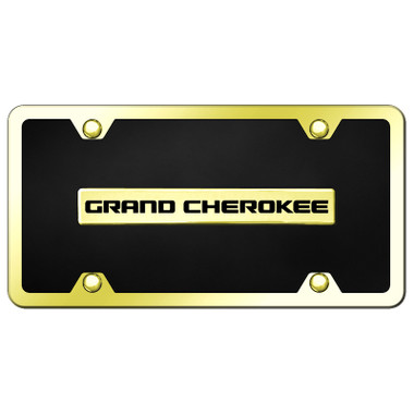 Au-TOMOTIVE GOLD | License Plate Covers and Frames | Jeep Grand Cherokee | AUGD6610