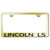 Au-TOMOTIVE GOLD | License Plate Covers and Frames | Lincoln LS | AUGD6816