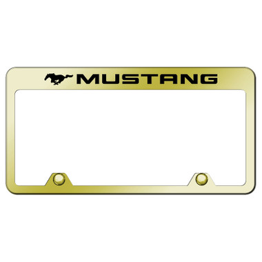 Au-TOMOTIVE GOLD | License Plate Covers and Frames | Ford Mustang | AUGD7584