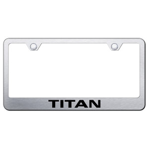 Au-TOMOTIVE GOLD | License Plate Covers and Frames | Nissan Titan | AUGD8017