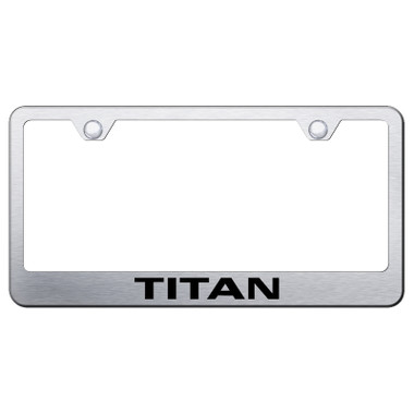 Au-TOMOTIVE GOLD | License Plate Covers and Frames | Nissan Titan | AUGD8017