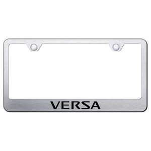 Au-TOMOTIVE GOLD | License Plate Covers and Frames | Nissan Versa | AUGD8018