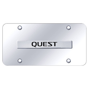 Au-TOMOTIVE GOLD | License Plate Covers and Frames | Nissan Quest | AUGD8039