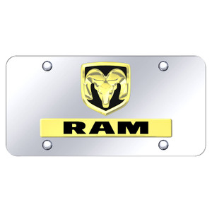 Au-TOMOTIVE GOLD | License Plate Covers and Frames | Dodge RAM | AUGD8287