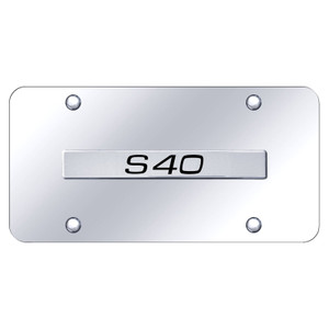 Au-TOMOTIVE GOLD | License Plate Covers and Frames | Volvo S40 | AUGD8490