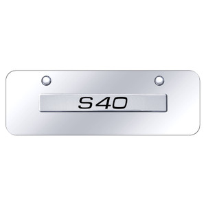 Au-TOMOTIVE GOLD | License Plate Covers and Frames | Volvo S40 | AUGD8515