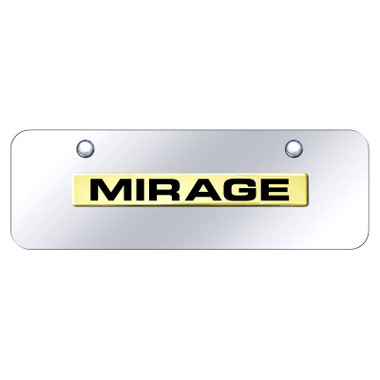 Au-TOMOTIVE GOLD | License Plate Covers and Frames | Mitsubishi Mirage | AUGD8551