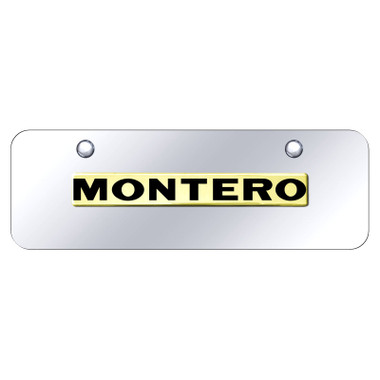 Au-TOMOTIVE GOLD | License Plate Covers and Frames | Mitsubishi Montero | AUGD8555