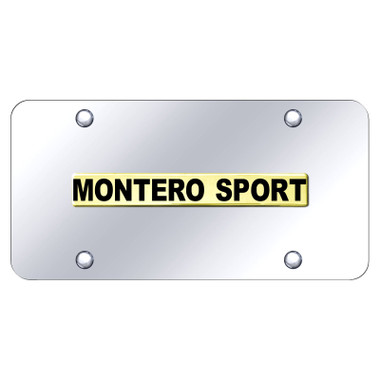Au-TOMOTIVE GOLD | License Plate Covers and Frames | Mitsubishi Montero | AUGD8556
