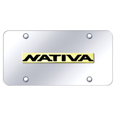 Au-TOMOTIVE GOLD | License Plate Covers and Frames | Mitsubishi Nativa | AUGD8557
