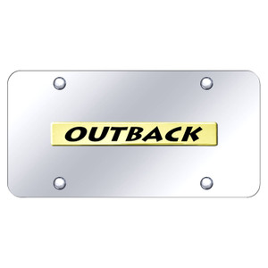 Au-TOMOTIVE GOLD | License Plate Covers and Frames | Subaru Outback | AUGD8561