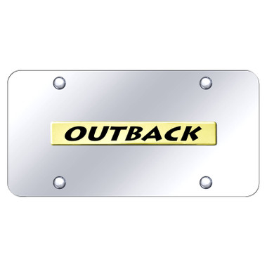 Au-TOMOTIVE GOLD | License Plate Covers and Frames | Subaru Outback | AUGD8561