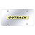 Au-TOMOTIVE GOLD | License Plate Covers and Frames | Subaru Outback | AUGD8561