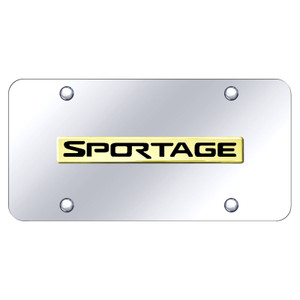 Au-TOMOTIVE GOLD | License Plate Covers and Frames | Kia Sportage | AUGD8579