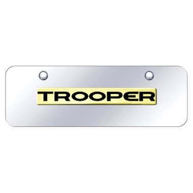 Au-TOMOTIVE GOLD | License Plate Covers and Frames | Isuzu Trooper | AUGD8586