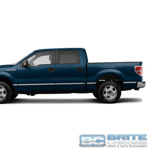 Brite Chrome | Side Molding and Rocker Panels | 09-14 Ford F-150 | BCIR087