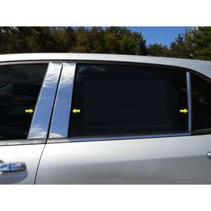Stainless Steel Pillar Post Chrome Trim 4PC For Chevrolet Equinox 2010-2015