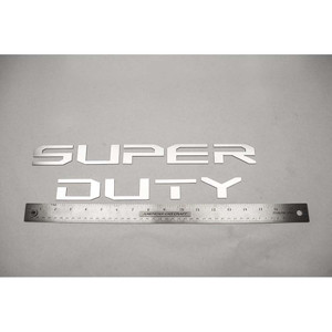 Polished Stainless Steel Front Letter Inserts for 2017 Ford Super Duty