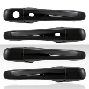 Set of 4 Door Handle Covers for 2011-2014 Chrysler 200 - Gloss Black w/Smart Key