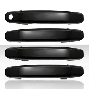 Set of 4 Door Handle Covers for 2015-2020 Chevy Tahoe LS/LT - Matte Black w/o Smart