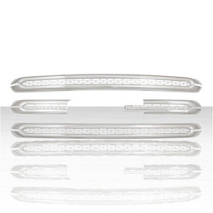4pc Rectangular Mesh Grille Insert for 2015-2020 GMC Canyon - Chrome