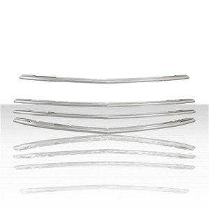 4pc Oval Mesh Grille Overlay for 2016 Chevy Cruze Limited - Chrome