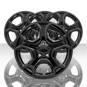 Set of 4 17' 5 Spoke Bolt-On Wheel Covers for 2017-2019 Ford Escape S - Black