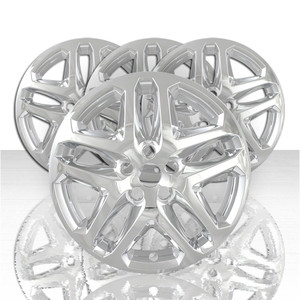 Set of 4 17" 5 Double Spoke Wheel Skins for 2013-2016 Ford Fusion - Chrome