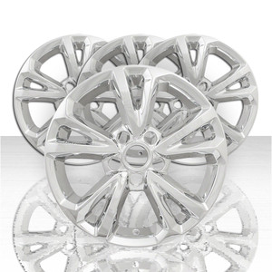 Set of 4 17" 5 V Spoke Wheel Skins for 2016-2017 Chevy Equinox LT - Chrome