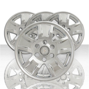 Set of 4 17' 5 Spoke Wheel Skins for 2014-2018 Chevy Silverado 1500 - Chrome