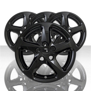 Set of 4 16' 5 Spoke Wheel Skins for 2016-2018 Chevy Malibu LS - Gloss Black