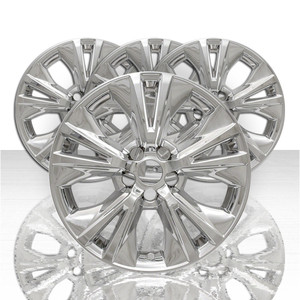 Set of 4 18' 5 V Spoke Wheel Skins for 2014-2019 Toyota Highlander - Chrome