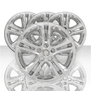 Set of 4 16" 5 Double Spoke Wheel Skins for 2016-2018 Chevy Cruze LT - Chrome