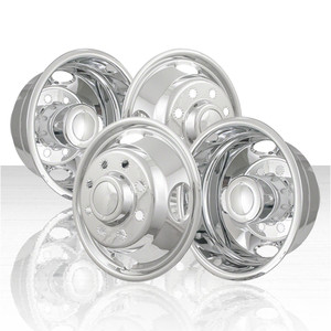 Set of 4 17" Wheel Simulators for 2005-2013 Ford F-350 Super Duty - Chrome