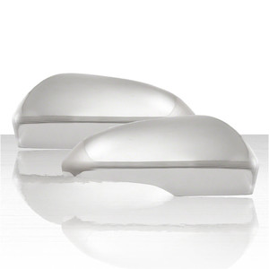 Set of 2 Top Half Mirror Covers for 2013-16 Ford Fusion - Chrome w/Signal Cutout