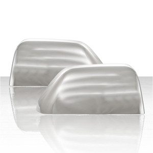 Set of 2 Top Half Towing Mirror Covers for 2015-2020 Ford F-150 - Chrome