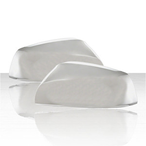 Set of 2 Top Half Mirror Covers for 2016-2023 Toyota Tacoma - Chrome
