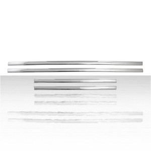 Set of 4 Side Molding Trim for 2011-2018 Ford Super Duty Extended Cab - Chrome
