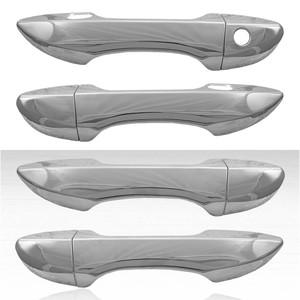 Set of 4 Door Handle Covers for 2014-2019 Toyota Corolla - Chrome w/Smart Key