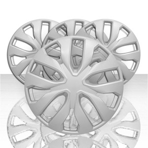 Set of 4 16" 10 Spoke Front and Rear Wheel Covers - Silver