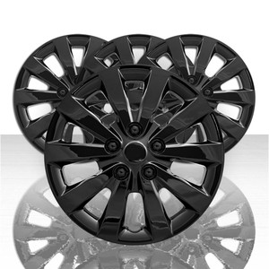Set of 4 16" 10 Spoke Front and Rear Wheel Covers - Gloss Black
