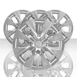 Set of 4 15" 8 Spoke Wheel Covers for 2014-2019 Toyota Corolla L/LE - Chrome