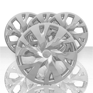 4pc 15" 6 "Y" Spoke Front and Rear Wheel Covers for 2018 Toyota Yaris - Chrome