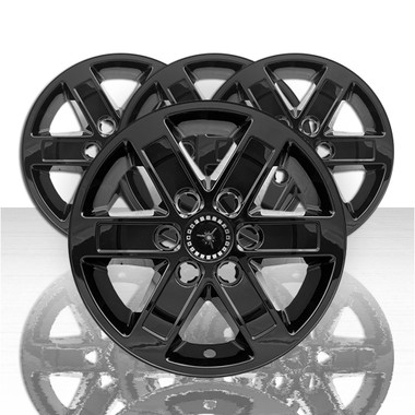 Automotive Car Truck Parts Set Of 4 Gloss Black 5 Spoke 18 Wheel Skins For 16 19 Ford Explorer Xl Xlt